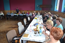 Spotkanie Klubu Seniora z przedstawicielem Komendy Powiatowej w Miechowie